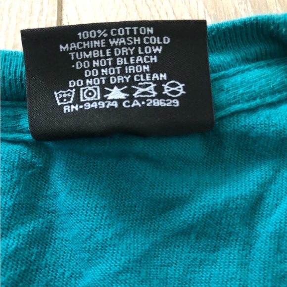 Vintage Stussy Teal Turquoise Sunset City T-shirt Size S - Picture 6 of 8